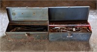 Two Vintage Toolboxes with Tools