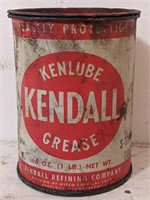 Vintage Kendall Oil 16oz. Grease Can