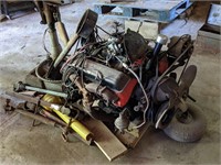 V8 Chevrolet Motor & Steering Column