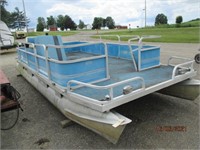 RIVIERA CRUISER PONTOON BOAT- NO TITLES OR TRAILER