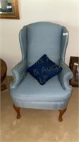 Pair of Queen Ann Wingback Chairs 31x32x42