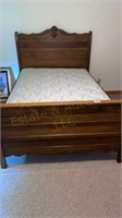 Oak Bed 58x79x57