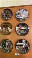 Six Kitty Cat Collectible Plates