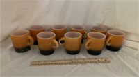 Nine Fire King Coffee Cups