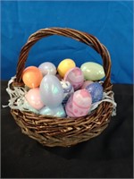 Another great Easter Decor basket with egg candle