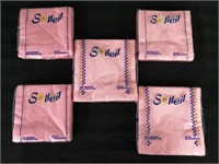 Lot of 5 Packages of Pink Napkins