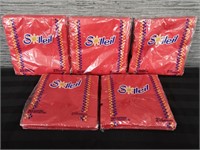 Lot of 5 Red Napkins