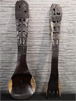Unique Wooden Spoon and Fork