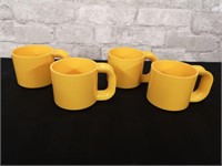 Massimo Vignelli Heller of Italy yellow mugs.
