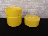 Heller of Italy yellow canisters.