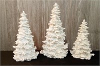 Home decor 3 White Christmas Trees Quality