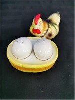 Vintage Chicken and Eggs Salt and Pepper Shaker