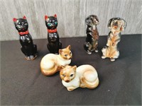 Cats and Dogs Salt and Pepper Shakers - 3 Sets