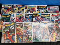 Nineteen 1990s Spiderman Comics