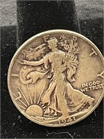 1941 D Walking Liberty half dollar