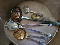 Lot of silverplate  utensils