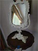 Ornate cast iron vanity mirror?