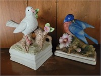Gorham music box and bird figure