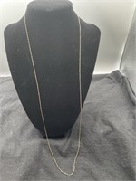 long sterling beaded chain