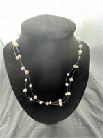 necklace w/pearls and 14K clasp