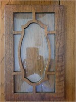 Wood and glass frame