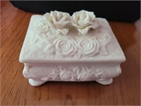 Ceramic lidded box, made in China