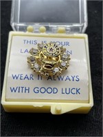 Good Luck lapel pin