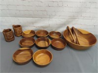Wooden Bowls, Mugs, Salad Bowl