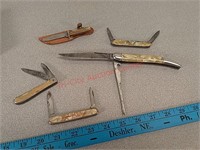 Vintage pocket knives, hammer, ambassador,