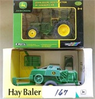 J D 4020 Tractor & Hay Baler