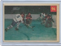 1954-55 Parkhurst card #96 Terry boots out Teeder'