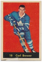 1960-61 Parkhurst card #18 Carl Brewer