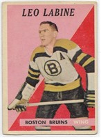 1958-59 Topps card #4 Leo Labine