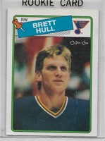 Brett Hull 1988-89 O-Pee-Chee Rookie card #66