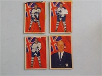Lot of 4 1963-64 Parkhurst Hockey cards