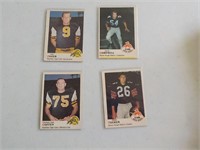 Lot of 4 1970 O-Pee-Chee CFL Football cards