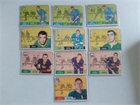 Lot of 10 1968-69 O-Pee-Chee Hockey cards