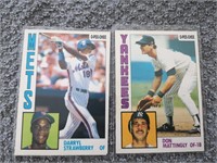 1984 OPC MATTINGLY AND STRAWBERRY ROOKIES