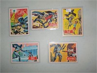 Lot of 5 1966 O-Pee-Chee Batman Red Bat cards