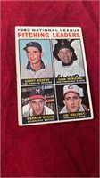 1964 Topps Pitching Leaders Koufax Spahn