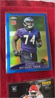 Michael Oher Topps Chrome blue Rc