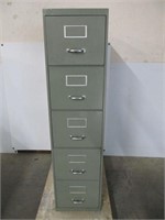 Heavy Metal 5 Drawer File Cabinet