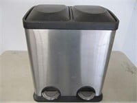 2 Compartment Step Garbage Container