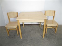"Kid Craft" Square Table & 2 Chairs