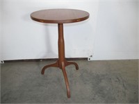 Round Wooden Pedestal Table