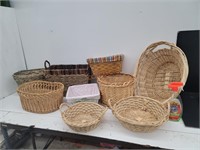 9 Large Wicker Baskets High Quality