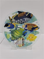 Art Glass Bowl W/ Fish