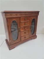 5 Drawer Flip Top Jewelry Chest