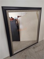 Black and Silver Framed Mirror