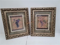 Pair of Ornate Grape Art Prints